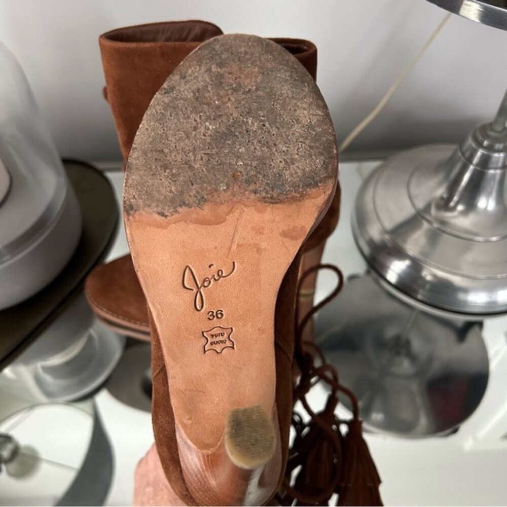 Joie Chap Suede Ankle Boots - Picture 6 of 6